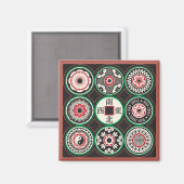 Carte Mah Jongg One Doin Magnet Card (Recto/Verso)