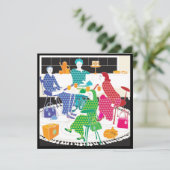 Carte Mah Jongg Polka-Dots Flat Card (Debout devant)