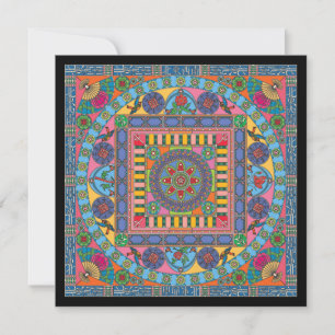 Carte Mah Jongg Tiles Mandala Card Appartement
