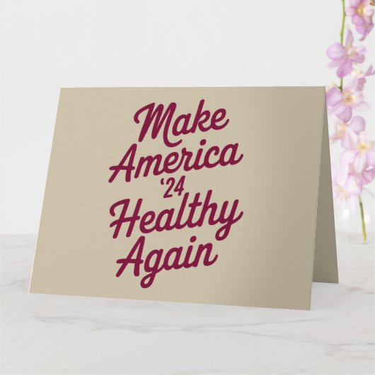 Carte MAHA Rendre l'Amérique en santé patriotique (Orchidée)