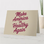 Carte MAHA Rendre l'Amérique en santé patriotique (Devant)
