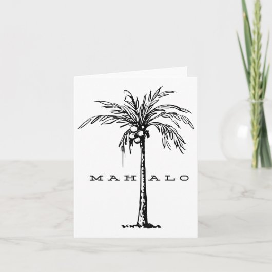 Carte Mahalo Hawaii De L'Île. Sentez L'Épir Aloha (Devant)