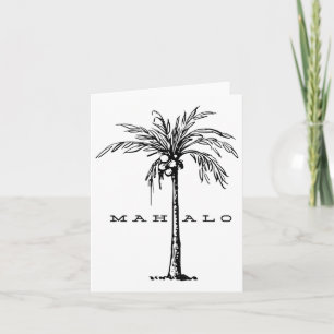 Carte Mahalo Hawaii De L'Île. Sentez L'Épir Aloha