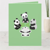 Carte Mahjong Panda Cute Funny (Devant)