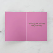 Carte Mai Anniversaire Lily Mois Fleur (Intérieur)