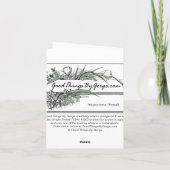 Carte Mai Wright Sewall-vous m'inspirez (Dos)