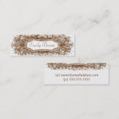 Carte maigre #2 de sembler vintage d'or (Devant / Derrière)