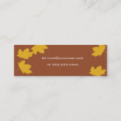 Carte maigre de feuille d'érable (Dos)