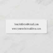 Carte maigre de profil d'abeille de bande dessinée (Dos)