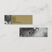 Carte maigre de profil de chat (Devant / Derrière)