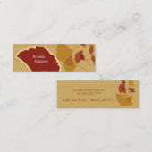 Carte maigre de profil de Ginkgo (Devant / Derrière)