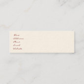 Carte maigre de profil de nymphe rose (Dos)