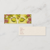 Carte maigre de profil de nymphe rose (Devant / Derrière)