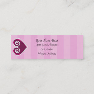 Carte maigre de profil de sucrerie de coeur