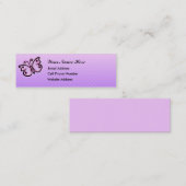 Carte maigre de profil d'esprit de papillon (Devant / Derrière)