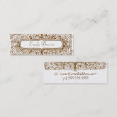 Carte maigre de sembler vintage d'or (Devant / Derrière)