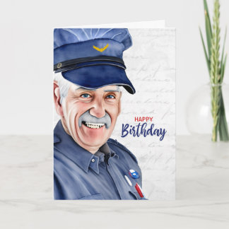 Carte Mail Carrier Caucasian Male Male Postal Birthday