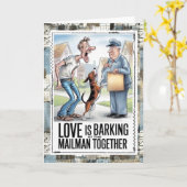 Carte Mail Carrier Humor Card (Fleur jaune)