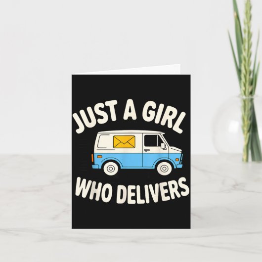 Carte Mail Lady Design For Women Girls Stal Worker Mail  (Devant)