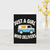Carte Mail Lady Design For Women Girls Stal Worker Mail  (Fleur jaune)