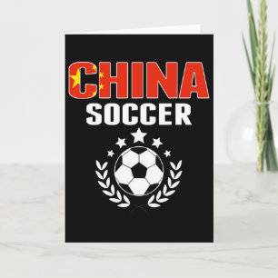 Carte Maillot de fans de football fiers de la Chine Fier