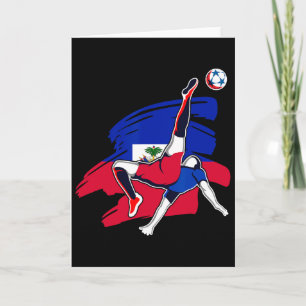 Carte Maillot de fans de football haïtiens Fierté Haïtie