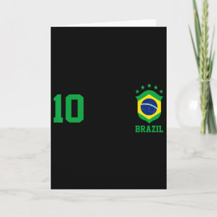 Carte Maillot de foot Chica Brésil Drapeau Fierté brésil