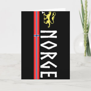 Carte Maillot de foot Norge Drapeau de la Norvège Norvég