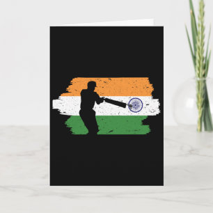 Carte Maillot d'équipe de fans nationaux de cricket d'In