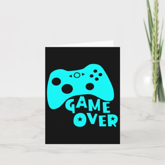 Carte Maillot Joueurs de jeu vidéo Game Over (Devant)