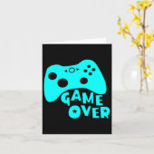 Carte Maillot Joueurs de jeu vidéo Game Over (Fleur jaune)