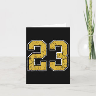 Carte Maillot Unifo Old Gold Noir Blanc Sports Numéro 23