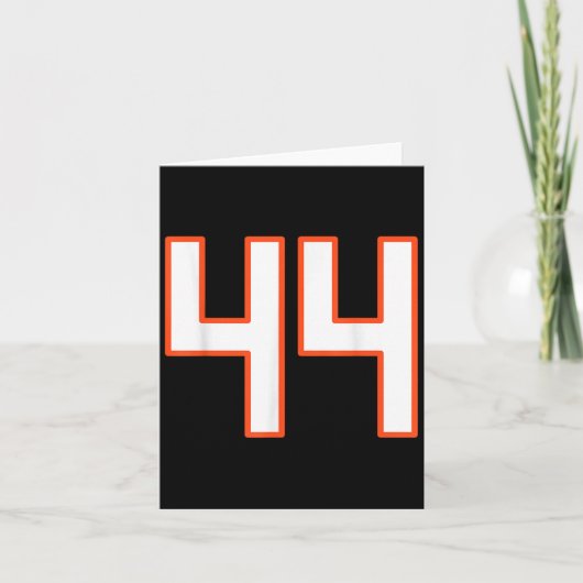 Carte Maillot Uniforme Numéro 44 Srts Orange Et Blanc Pl (Devant)