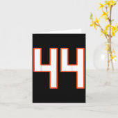 Carte Maillot Uniforme Numéro 44 Srts Orange Et Blanc Pl (Fleur jaune)