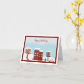 Carte Mailman Christmas (petit) (Fleur jaune)