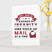 Carte Mailman Day Postman Post Offre d'emploi Idée cadea (Fleur jaune)