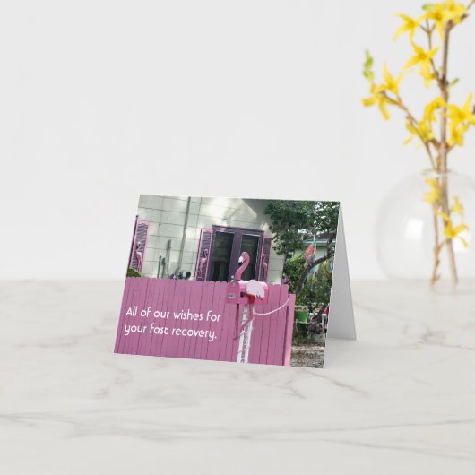 Carte Mailman Get Well (Fleur jaune)