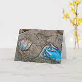 Carte Main avec Lotus/Card (Fleur jaune)