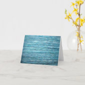 Carte main bleue (Fleur jaune)