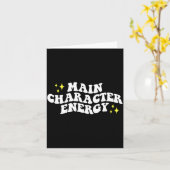 Carte Main-character Energy Quote  (Fleur jaune)