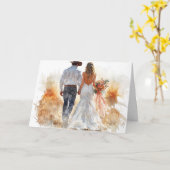 Carte Main dans la main, prêts pour une fin heureuse (Fleur jaune)