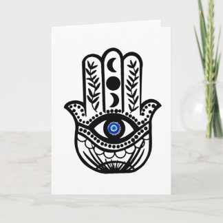 Carte Main de Hamsa Fatima Evil Eye