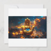 CARTE MAIN DE HAMSA - ZEN BOUDDHISME (Dos)