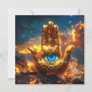CARTE MAIN DE HAMSA - ZEN BOUDDHISME