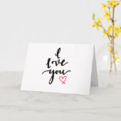 Carte Main dessinée I Love You Appreciation Card (Fleur jaune)