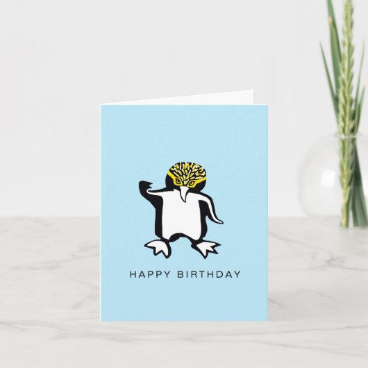 Carte Main dessinée - PENGUIN - Faune - Nature (Devant)