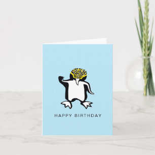 Carte Main dessinée - PENGUIN - Faune - Nature