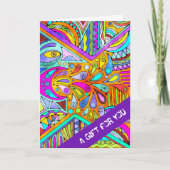 Carte Main Tirée Par EDDArt - Blah Blah Blah 1 (Devant)