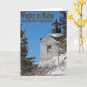 Carte Maine en hiver (Fleur jaune)