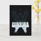 Carte Mains d'androïde de Westworld | sur le piano de (Fleur jaune)